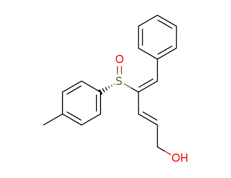 Molecular Structure of 868564-65-2 ((-)-(S)-2-(E)-4-(Z)-5-phenyl-4-(p-tolylsulfinyl)penta-2,4-dien-1-ol)