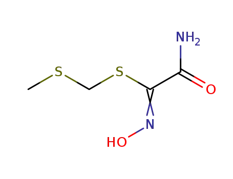 2-Amino-N-hydroxy-2-oxo-thioacetimidic acid methylsulfanylmethyl ester