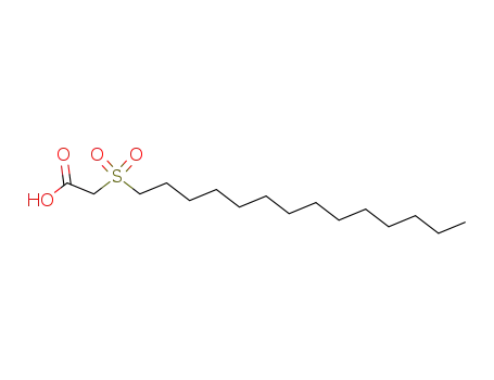 Molecular Structure of 13887-96-2 (Acetic acid, (tetradecylsulfonyl)-)
