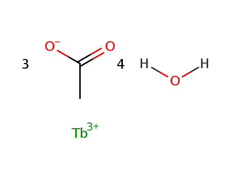 Molecular Structure of 100587-92-6 (TERBIUM(III) ACETATE HYDRATE)