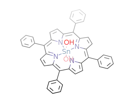 Molecular Structure of 26334-89-4 (trans-dihydroxo(meso-tetraphenylporphyrinato)tin(IV))