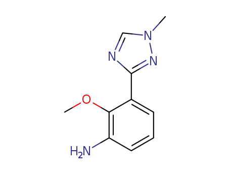 1609394-10-6,2-methoxy-3-(1-methyl-1H-1,2,4-triazol-3-yl)aniline,2-methoxy-3-(1-methyl-1H-1,2,4-triazol-3-yl) aniline