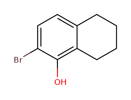 Molecular Structure of 319924-91-9 (2-bromo-5,6,7,8-tetrahydronaphthalen-1-ol)