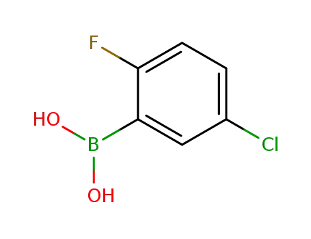 Molecular Structure of 352535-83-2 (5-CHLORO-2-FLUOROPHENYLBORONIC ACID)