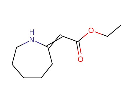 Molecular Structure of 50621-08-4 (ETHYL 2-AZEPAN-2-YLIDENACETATE)