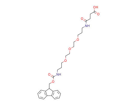 Molecular Structure of 172089-14-4 (FMOC-1-AMINO-4,7,10-TRIOXA-13-TRIDECANAMINE SUCCINIMIC ACID)