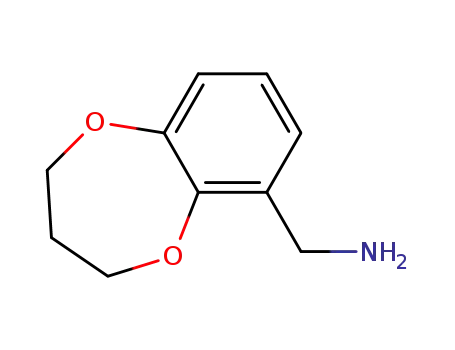 Molecular Structure of 499770-91-1 (3,4-DIHYDRO-2H-1,5-BENZODIOXEPIN-6-YLMETHYLAMINE HYDROCHLORIDE)