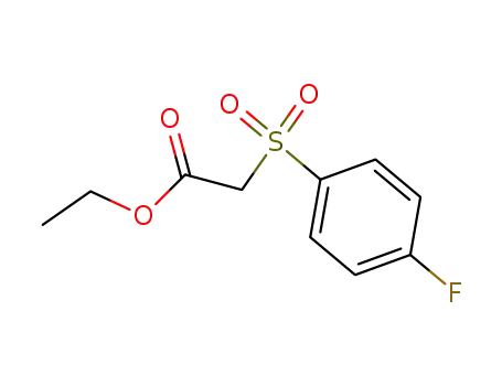 Molecular Structure of 1037147-97-9 (2-[(4-Fluorophenyl)sulfonyl]acetic acid ethyl ester)