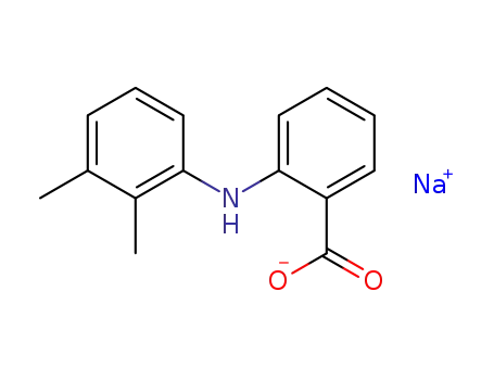 Molecular Structure of 1804-47-3 (Benzoic acid, 2-[(2,3-dimethylphenyl)amino]-, monosodium salt)