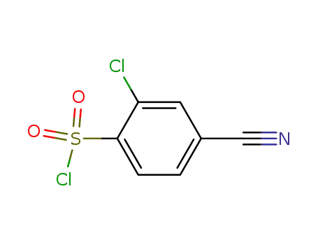 Molecular Structure of 254749-11-6 (2-CHLORO-4-CYANOBENZENESULFONYL CHLORIDE)