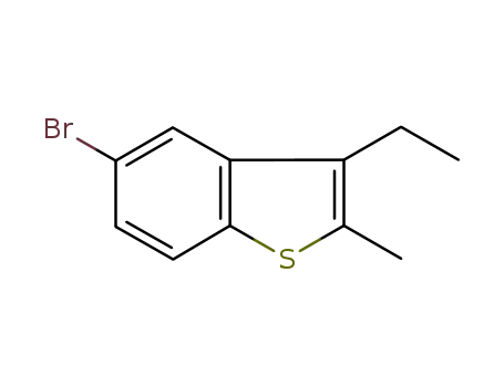 Molecular Structure of 501901-98-0 (5-BROMO-3-ETHYL-2-METHYL-1-BENZOTHIOPHENE)
