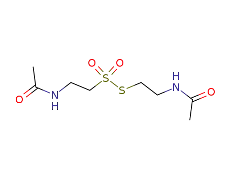 Molecular Structure of 38695-52-2 (Ethanesulfonothioic acid, 2-(acetylamino)-, S-[2-(acetylamino)ethyl]
ester)