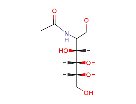 Molecular Structure of 1811-31-0 (N-Acetyl-D-galactosamine)