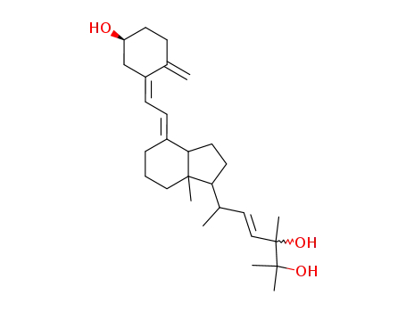 Molecular Structure of 71183-99-8 (24,25-dihydroxyvitamin D2)