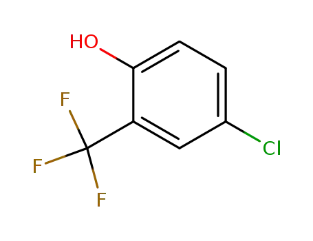 Molecular Structure of 53903-51-8 (4-CHLORO-2-(TRIFLUOROMETHYL)PHENOL)
