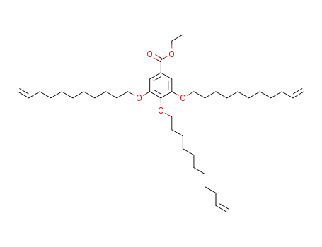 Molecular Structure of 887914-56-9 (3,4,5-tris(10-undecenyloxy)benzoic acid ethyl ester)