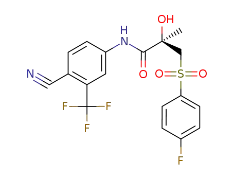 Molecular Structure of 113299-40-4 ((R)-Bicalutamide)