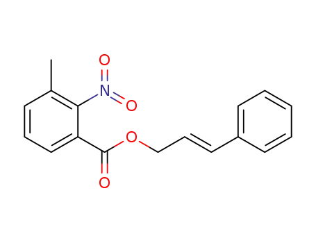 Molecular Structure of 1620682-47-4 (cinnamyl 3-methyl-2-nitrobenzoate)