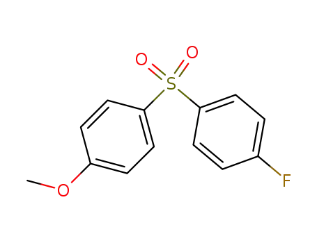 Molecular Structure of 339-25-3 (P-FLUOROPHENYL-P-METHOXYPHENYL SULFONE)