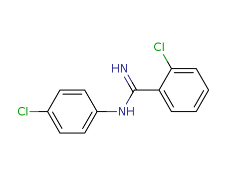 23564-71-8,o-Chloro-N-(p-chlorophenyl)benzamidine,Benzamidine,o-chloro-N-(p-chlorophenyl)- (8CI);2-Chloro-N-(4-chlorophenyl)benzenecarboximidamide