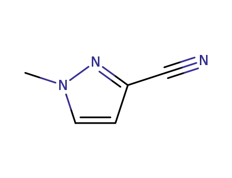 Molecular Structure of 79080-39-0 (1-methyl-1h-pyrazole-3-carbonitrile)