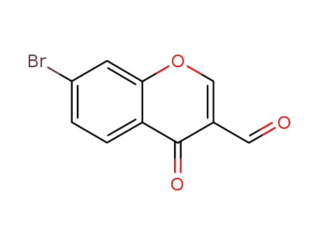 Molecular Structure of 69155-80-2 (7-Bromo-4-oxo-4H-chromene-3-carbaldehyde)