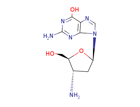 2-Amino-9-[(2R,4S,5S)-4-amino-5-(hydroxymethyl)oxolan-2-yl]-3H-purin-6-one