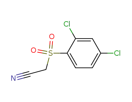 Molecular Structure of 87475-64-7 (2,4-DICHLOROBENZENESULPHONYLACETONITRILE)