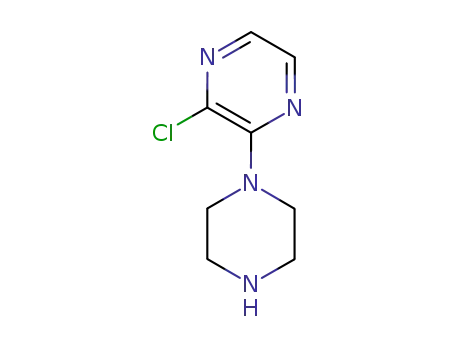 Molecular Structure of 85386-99-8 (2-CHLORO-3-(PIPERAZINYL)PYRAZINE)