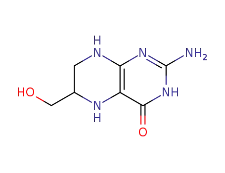 Molecular Structure of 31969-10-5 (4(1H)-Pteridinone, 2-amino-5,6,7,8-tetrahydro-6-(hydroxymethyl)-)