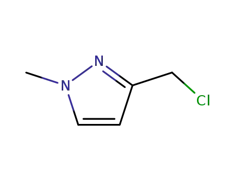 Molecular Structure of 84547-64-8 (3-(Chloromethyl)-1-methyl-1H-pyrazole)
