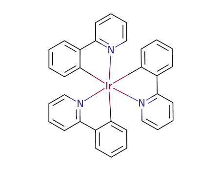 94928-86-6,Tris(2-phenylpyridine)iridium,Iridium,tris[2-(2-pyridinyl)phenyl-C,N]-, (OC-6-22)-;Pyridine, 2-phenyl-, iridiumcomplex;fac-Ir(ppy)3;fac-Tris(2-(2-pyridinyl)phenyl)iridium;fac-Tris(2-phenylpyridinato-N,C2')iridium;fac-Tris(2-phenylpyridine)iridium;