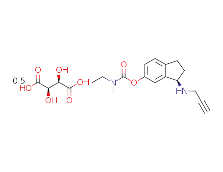 Molecular Structure of 209394-46-7 (Ladostigil tartrate)