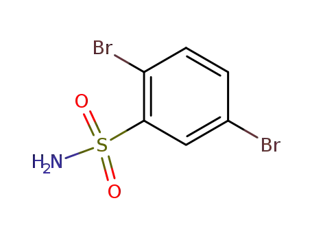 Molecular Structure of 7467-11-0 (2,5-DIBROMO-BENZENESULFONAMIDE)