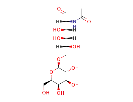 Molecular Structure of 72142-81-5 (6-O-galactopyranosyl-2-acetamido-2-deoxygalactose)