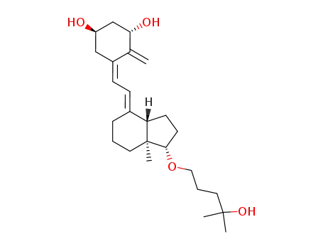 Molecular Structure of 106315-28-0 (1,25-dihydroxy-21-nor-20-oxavitamin D3)