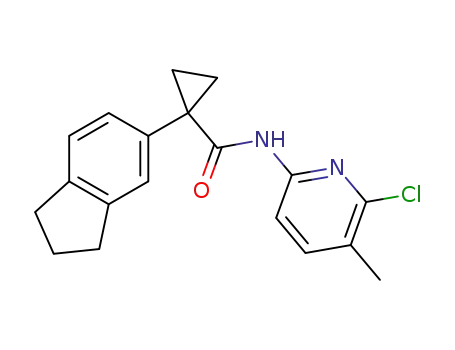 N-(6-chloro-5-methylpyridin-2-yl)-1-(2,3-dihydro-1H-inden-5-yl)cyclopropanecarboxamide