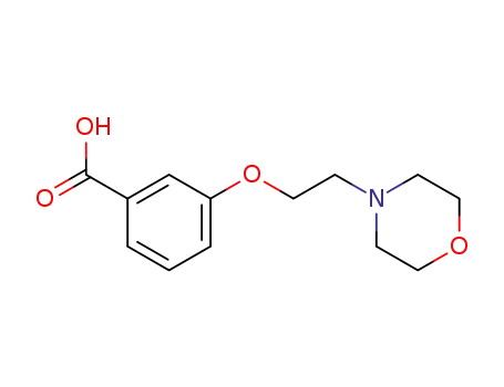 Molecular Structure of 219935-32-7 (3-(2-MORPHOLIN-4-YL-ETHOXY)-BENZOIC ACID)