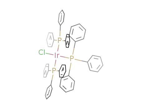 Molecular Structure of 16070-58-9 (tris(triphenylphosphine)chloroiridium)
