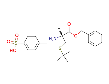 Molecular Structure of 76499-06-4 (p-Toluenesulfonate of S-tert-Butyl-L-cysteine Benzyl Ester)