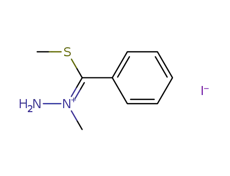 Molecular Structure of 37067-45-1 (N<sup>1</sup>,S-Dimethylthiobenzohydrazoniumiodid)
