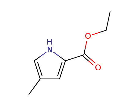 Molecular Structure of 40611-85-6 (4-METHYL-2-PYRROLECARBOXYLIC ACID ETHYL ESTER)