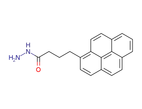Molecular Structure of 55486-13-0 (1-PYRENEBUTANOIC ACID, HYDRAZIDE)