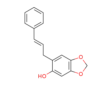 Molecular Structure of 51167-48-7 (6-(3-phenylprop-2-en-1-yl)-1,3-benzodioxol-5-ol)