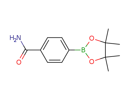 Molecular Structure of 179117-44-3 (4-AMINOCARBONYLPHENYLBORONIC ACID, PINACOL ESTER)