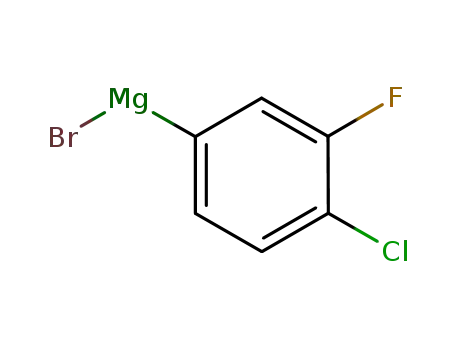 Magnesium bromide 4-chloro-3-fluorobenzen-1-ide (1/1/1)
