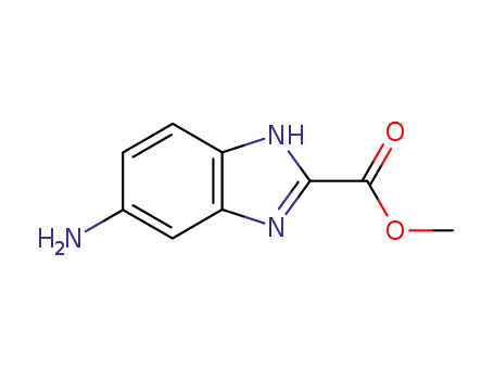 Molecular Structure of 292070-01-0 (5-AMINO-1H-BENZOIMIDAZOLE-2-CARBOXYLIC ACID METHYL ESTER)