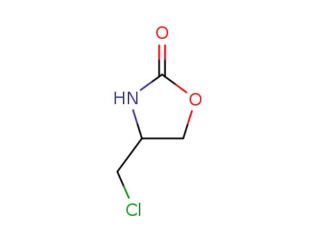 Molecular Structure of 62941-88-2 (4-(chloromethyl)-1,3-oxazolidin-2-one)