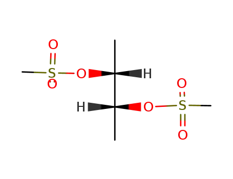 Molecular Structure of 37079-37-1 (2,3-Butanediol, dimethanesulfonate, (2R,3R)-rel-)