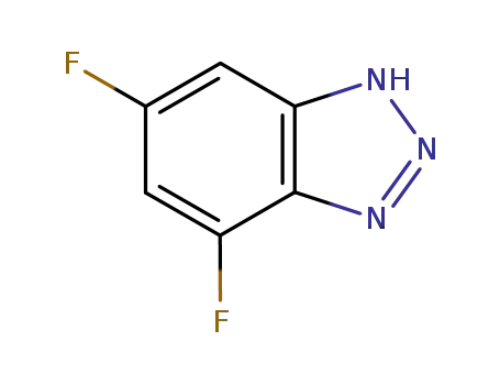 Molecular Structure of 2208-25-5 (1H-Benzotriazole, 4,6-difluoro-)